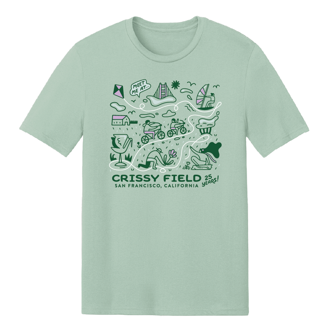 PRIDE 25th Anniversary Tシャツ T-Shirt - Crissy Field 25th Anniversary – PARK STORE