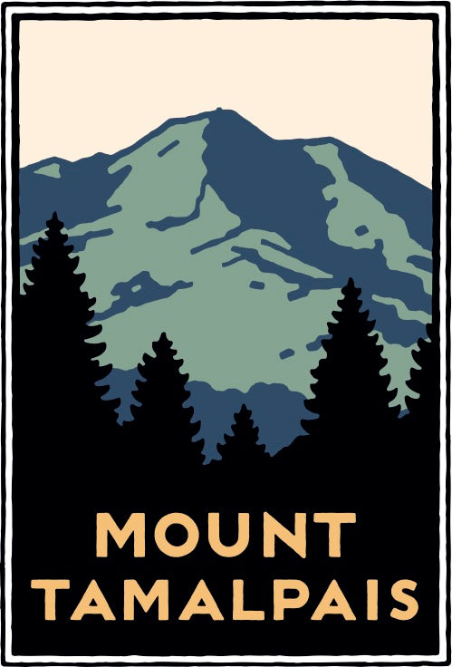Mount Tamalpais artwork by Michael Schwab
