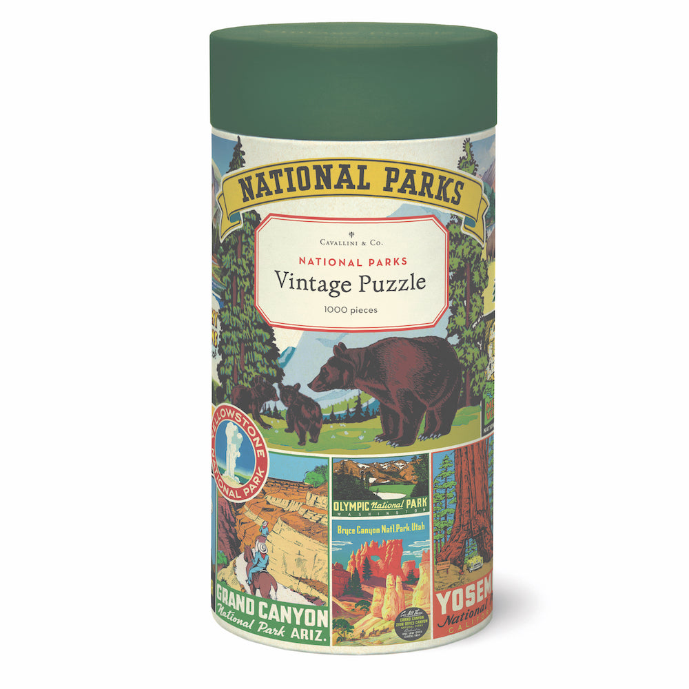 National Parks Vintage Puzzle by Cavallini and Co.