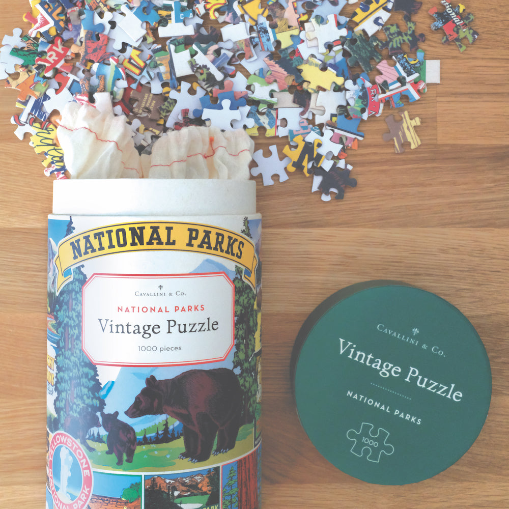 National Parks Vintage Puzzle by Cavallini and Co.