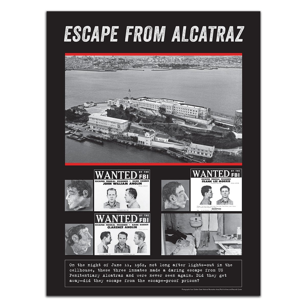 Unframed Poster - Escape from Alcatraz