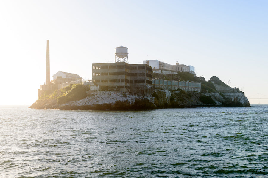 A view of Alcatraz Island in the afternoon sun.