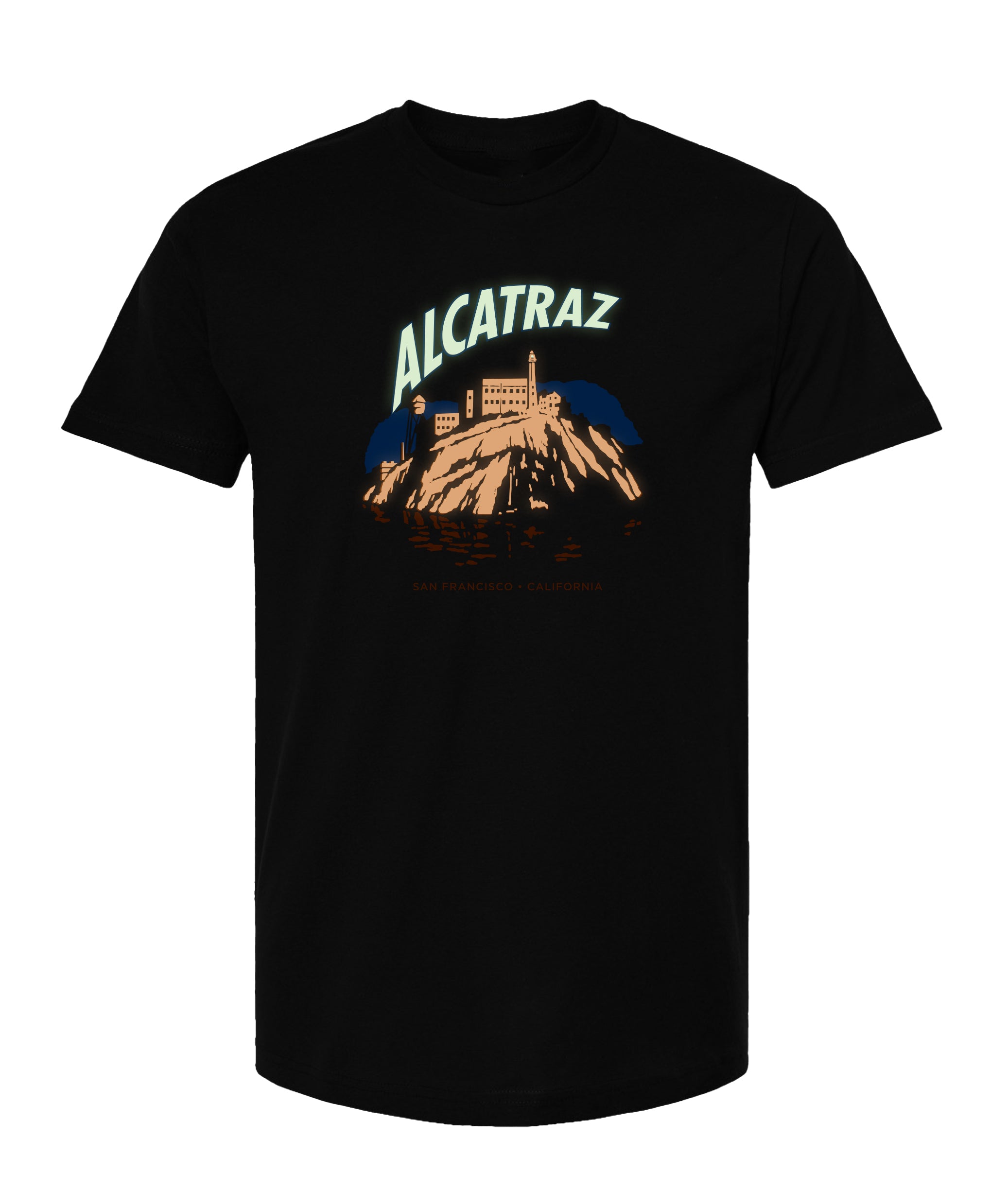 T-Shirt - Alcatraz at Night Glow-in-the-Dark – PARK STORE
