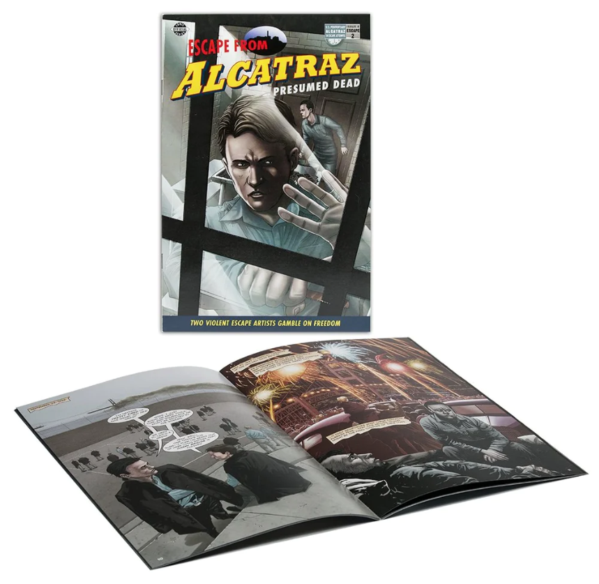 Image of Escape from Alcatraz comic book Presumed Dead, produced by the Golden Gate National Parks Conservancy