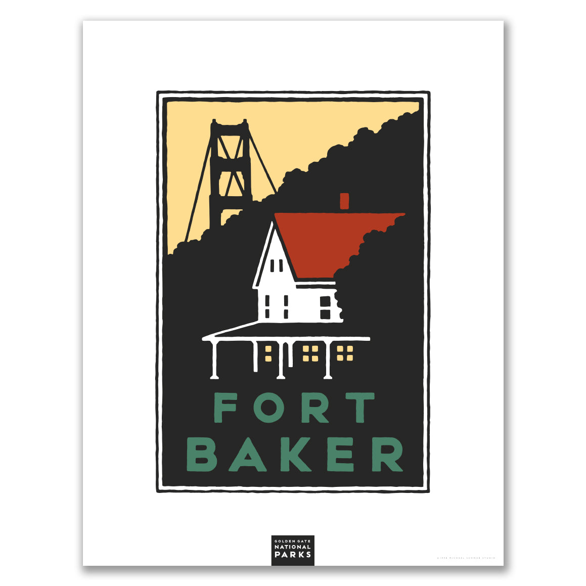 Unframed Giclée Poster-Fort Baker