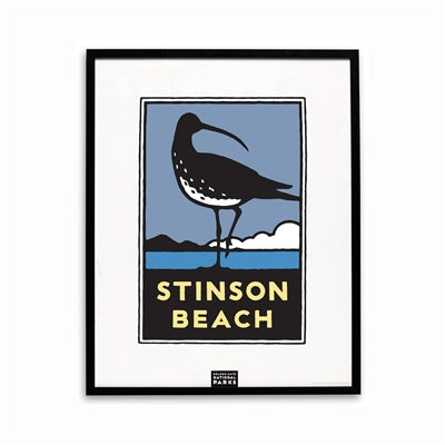 Framed Giclée Poster - Stinson Beach