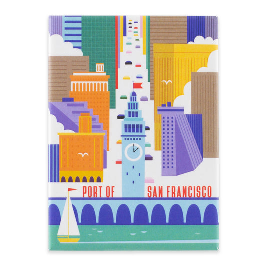 Colorful Port of San Francisco magnet by the Golden Gate National Parks Conservancy.