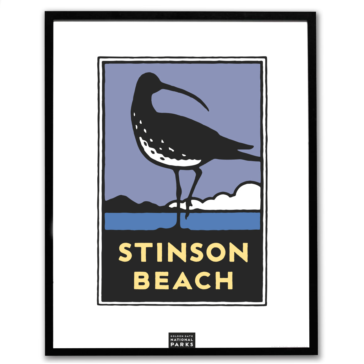 Framed Giclée Poster - Stinson Beach