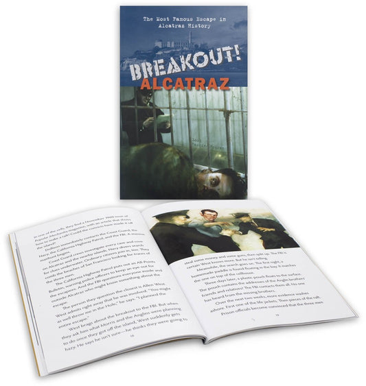 Breakout! Alcatraz book by Lori Haskins Houran, depicting infamous 1962 escape attempt.