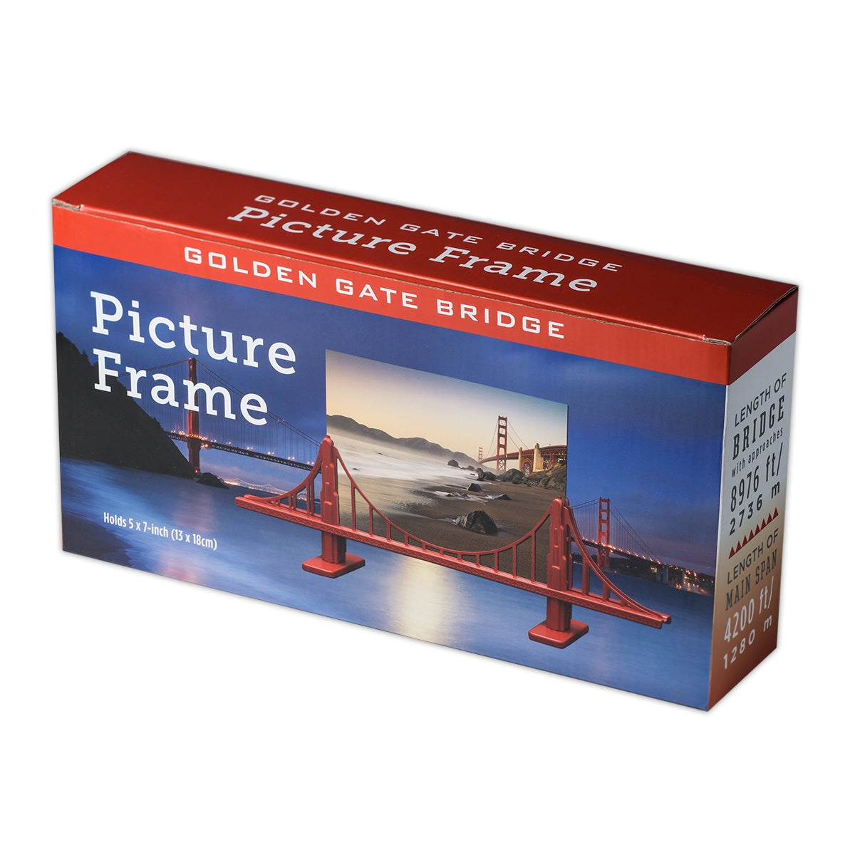 Colorful gift box for Golden Gate Bridge picture frame.