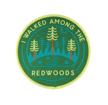 Multicolor embroidered Golden Gate National Parks Adventure Badge patch, I Walked Among the Redwoods design.