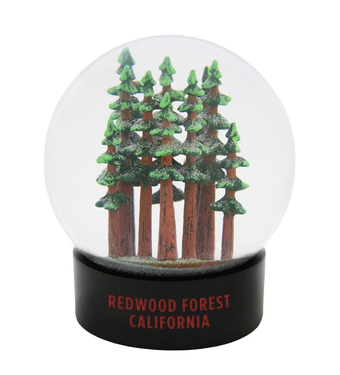 California Redwood Forest Fog Globe, designed and produced by the Golden Gate National Parks Conservancy.